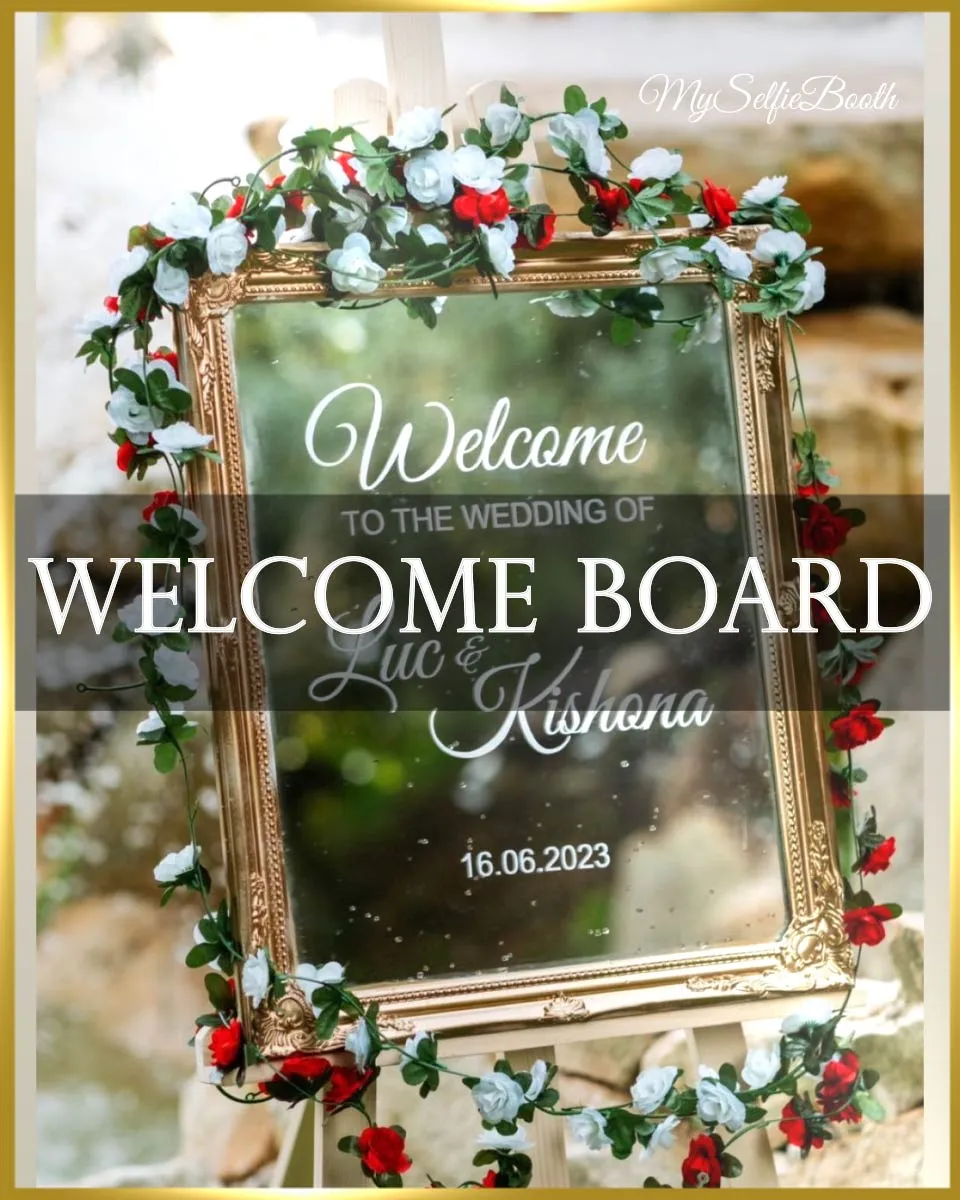 Panneau de bienvenue MySelfieBooth